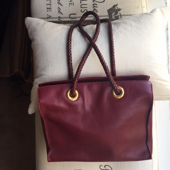 desmo Bags | Desmo Leather Burgundy Handbag Purse | Poshmark